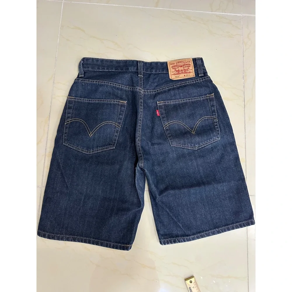 Levi's 569 Loose‎ Straight Denim Shorts Mens W29 Dark Wash Good Indigo Jorts